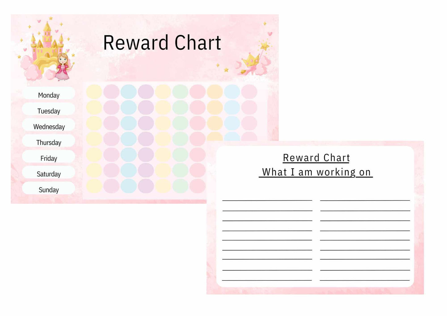 Children’s Reusable Wipe Clean Laminated Reward Chart