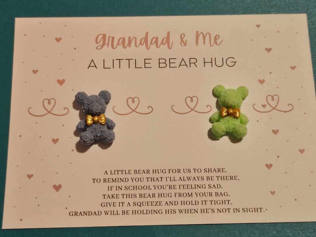 Grandad And Me Twin Pack Bear Pocket Hugs