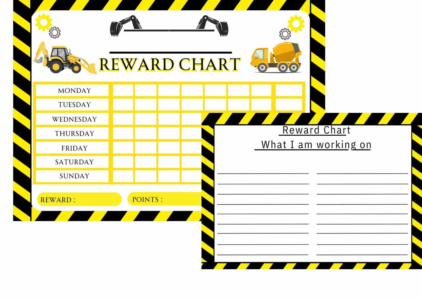 Children’s Reusable Wipe Clean Laminated Reward Chart