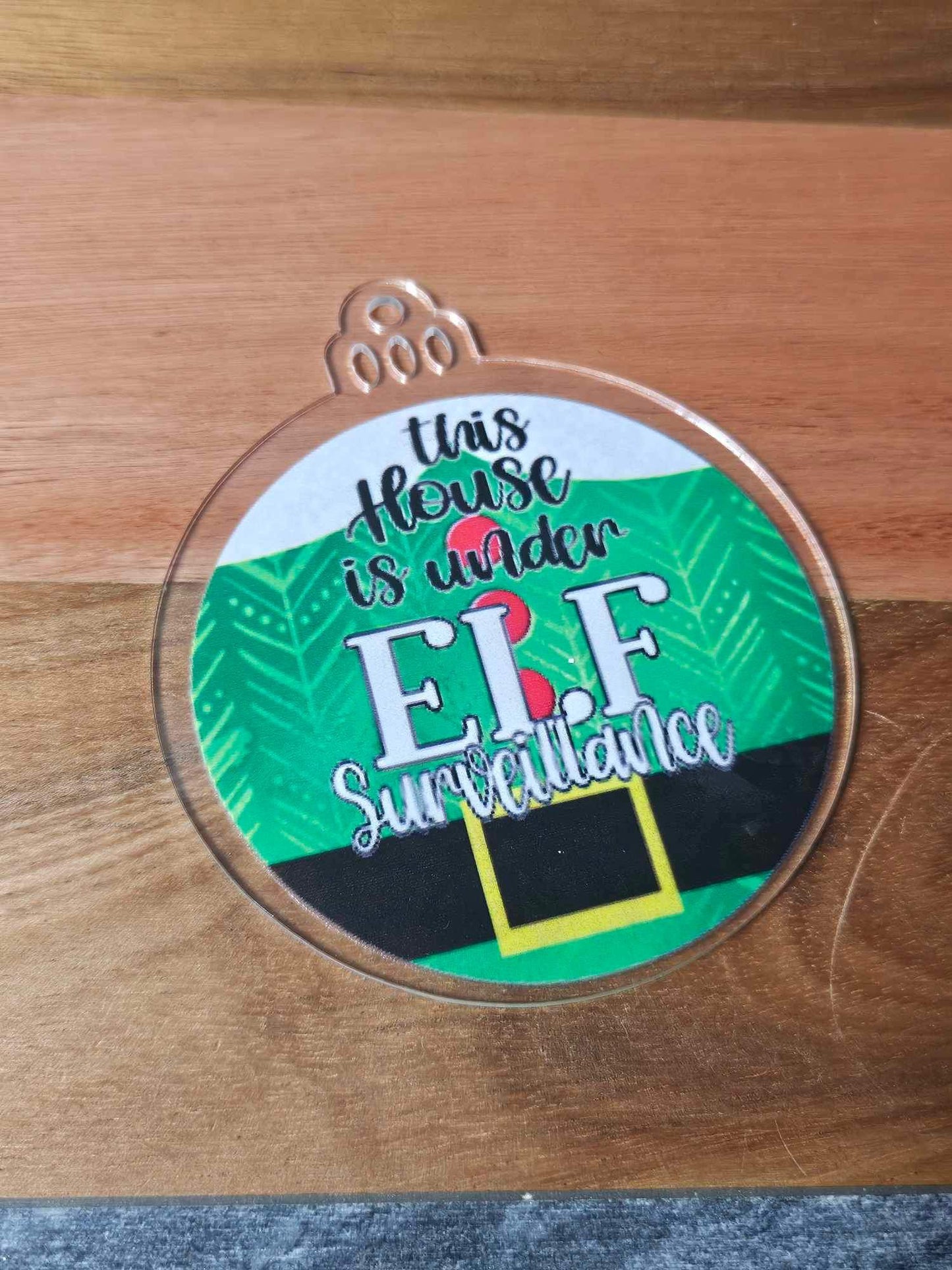 Elf Surveillance Hanging Decoration