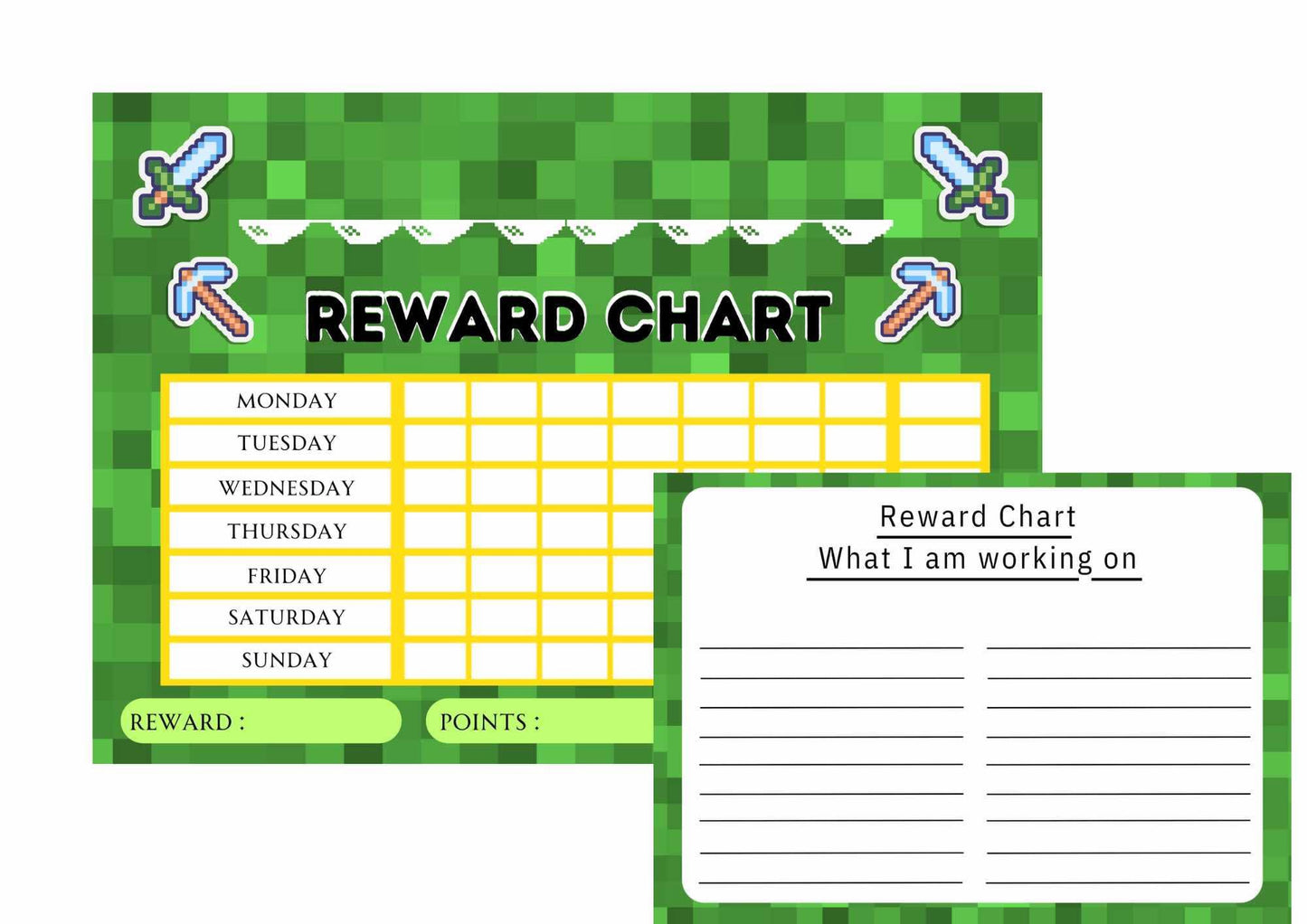 Children’s Reusable Wipe Clean Laminated Reward Chart