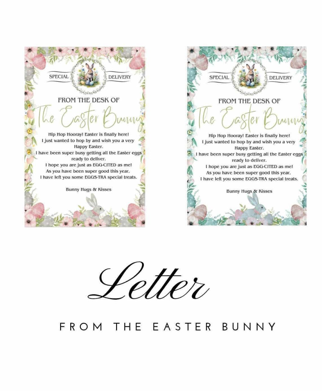10x Letters From The Easter Bunny
