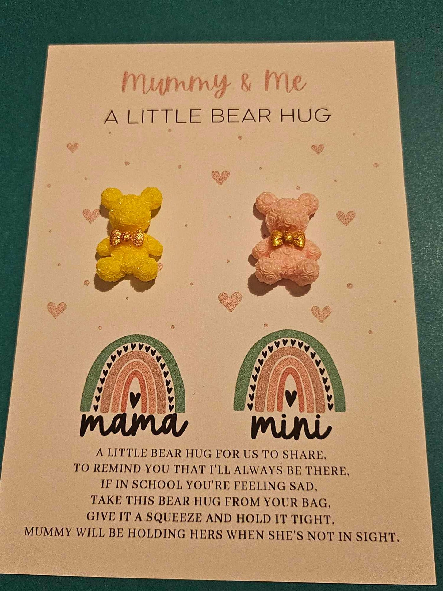 Mummy And Me Twin Pack Bear Pocket Hug Set