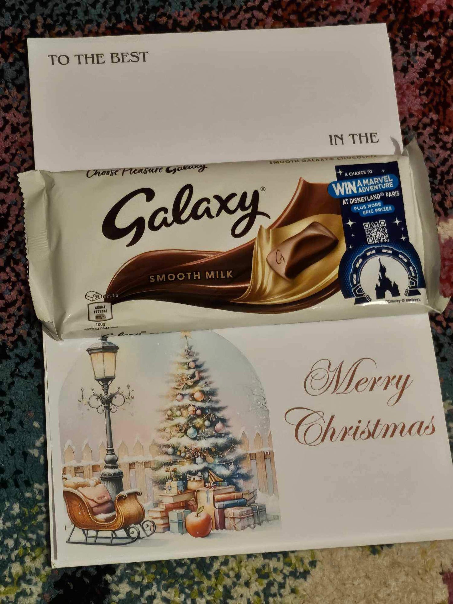 Galaxy Chocolate Christmas A4 Board