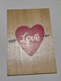 Wooden Valentines Postcards