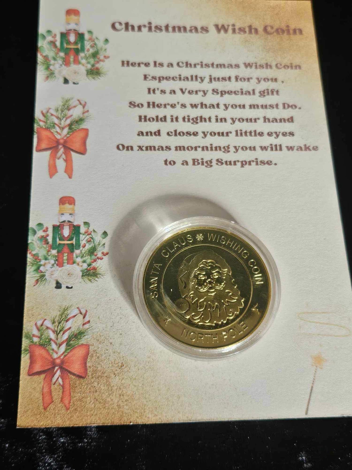 Christmas Magic Wish Coin Christmas Eve Box Filler