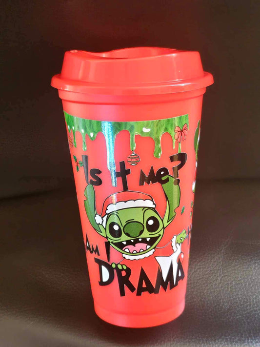 Stitch Inspired Am I Drama Hot Cup