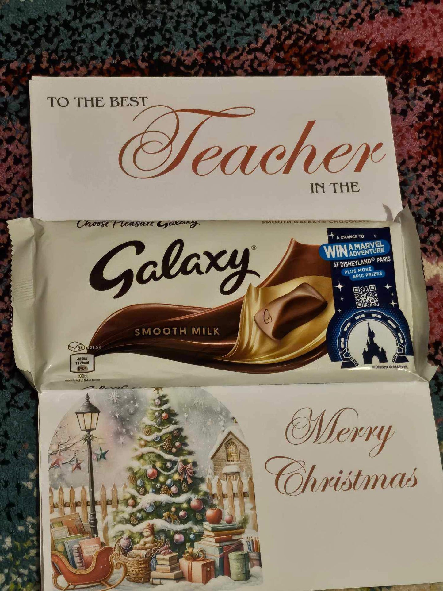 Galaxy Chocolate Christmas A4 Board