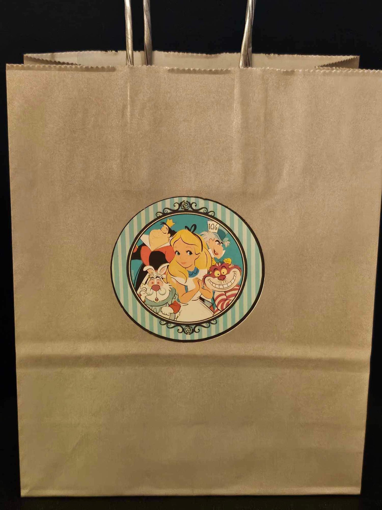 Alice In Wonderland Inspired Paper Party Bag