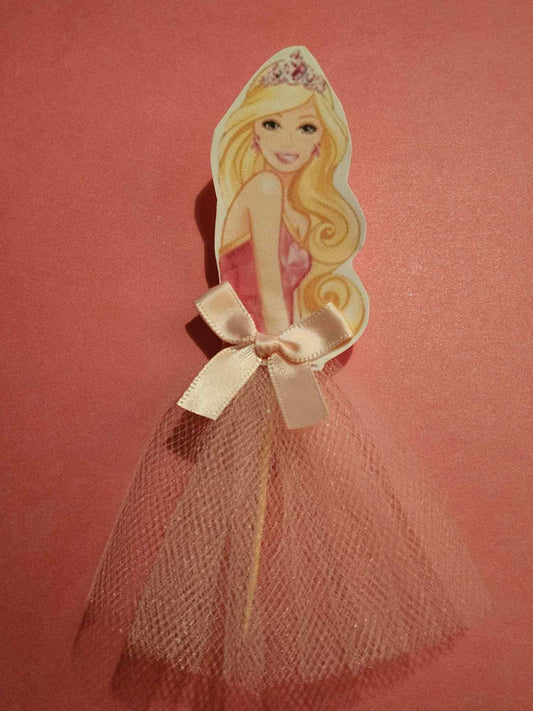 Barbie Inspired Cupcake Toppers