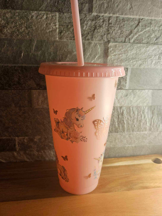 Unicorn Themed Cold Cup