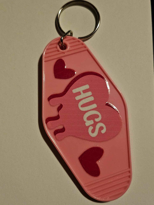 Hugs Motel Style Keyring