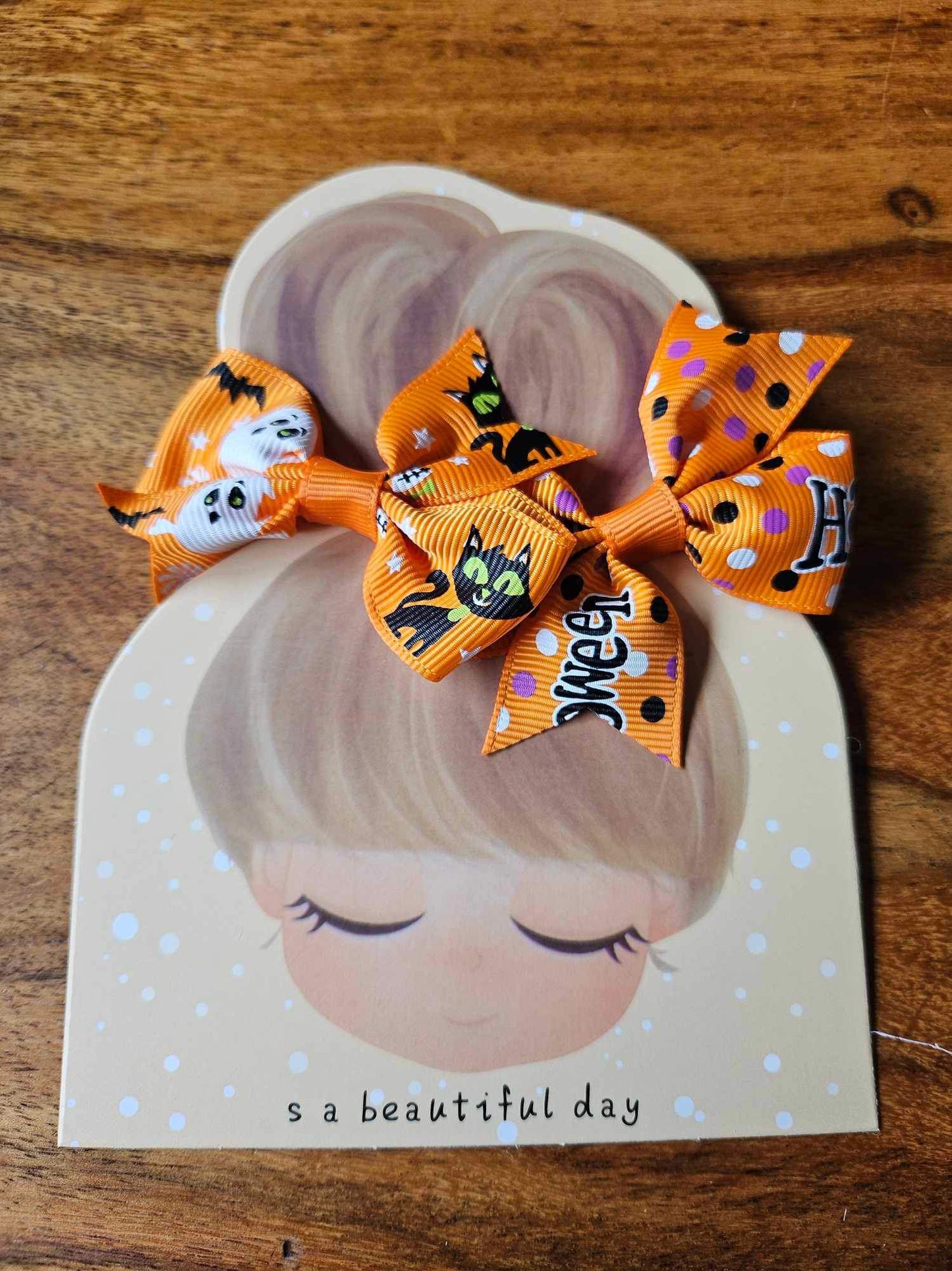 Halloween Twin Pack Hair Bow