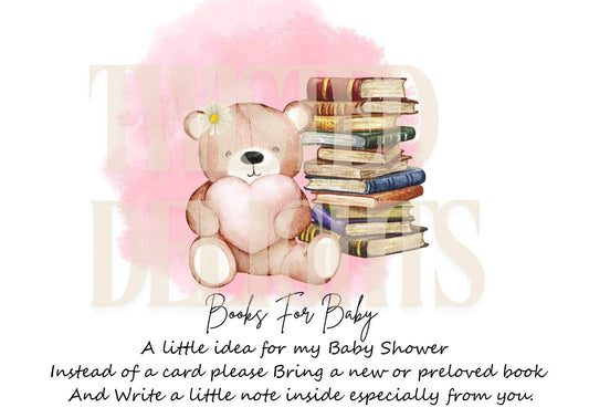 Baby shower Gift Request Invitation Slip In