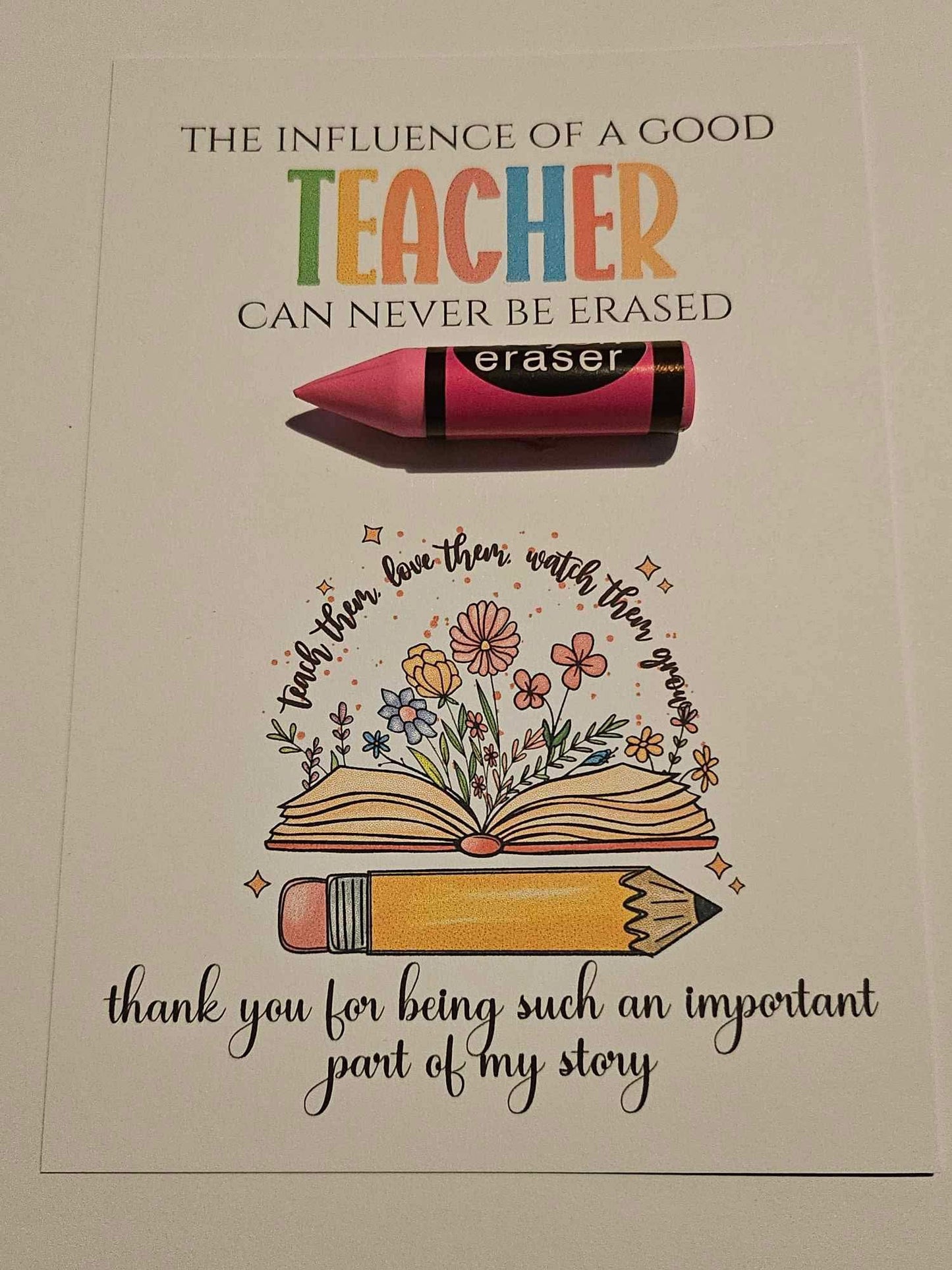 Teacher Eraser Thank you Gifts