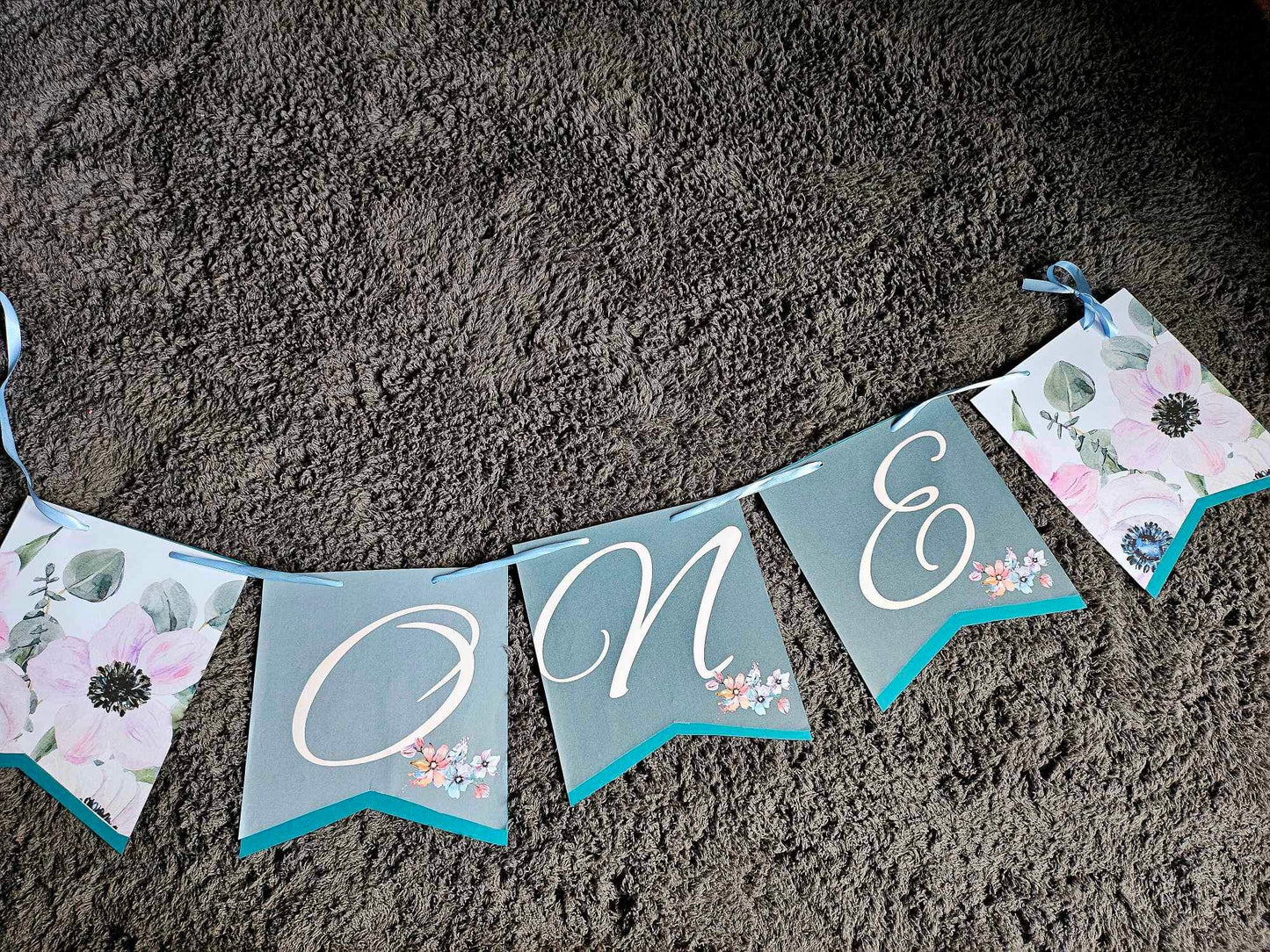 First Birthday Highchair & Cake Table Banner