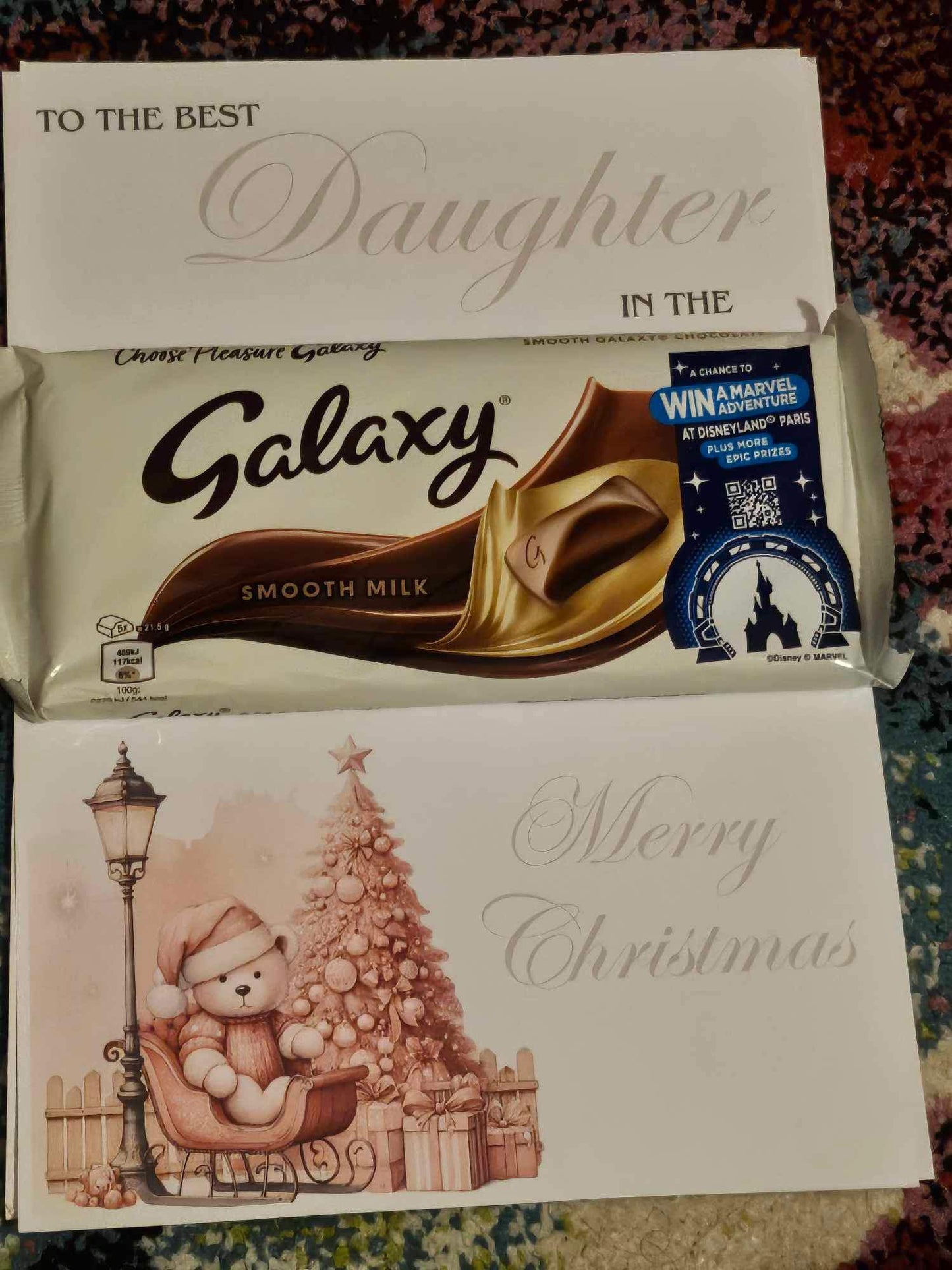 Galaxy Chocolate Christmas A4 Board