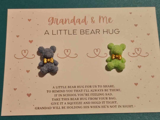 Grandad And Me Twin Pack Bear Pocket Hugs