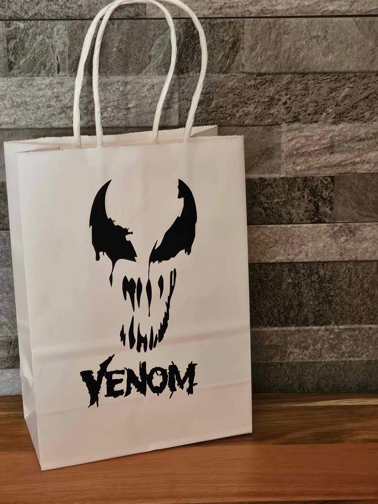 Venom Inspired Paper Party Bag