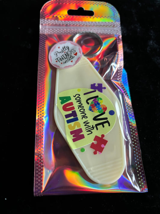 Autism Themed Motel Key Fob