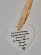 Ceramic Hanging Heart Decoration