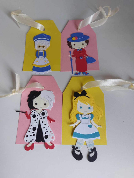 Pack of 4 Character Gift Tags