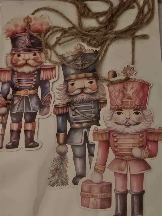 Nutcracker Themed Pack Of 6 Hanging Decorations