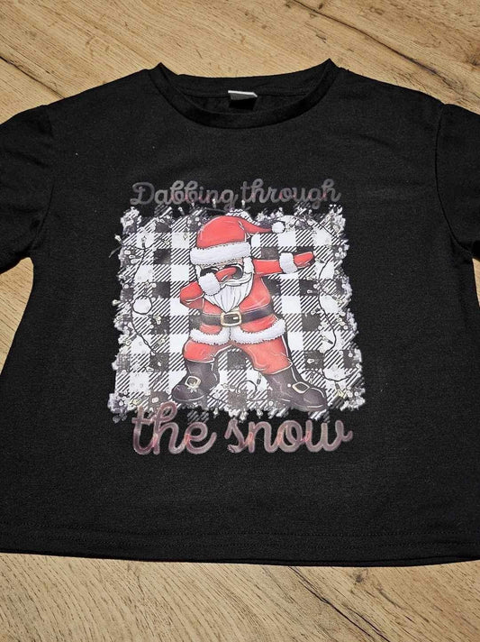 Age 5 Years Dabbing Through The Snow T-Shirt