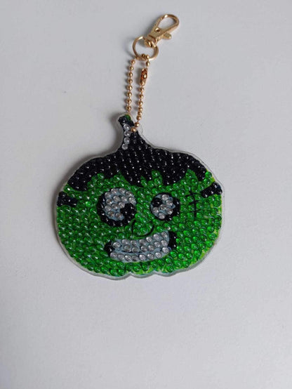 Halloween Themed Diamond Painted Keyring