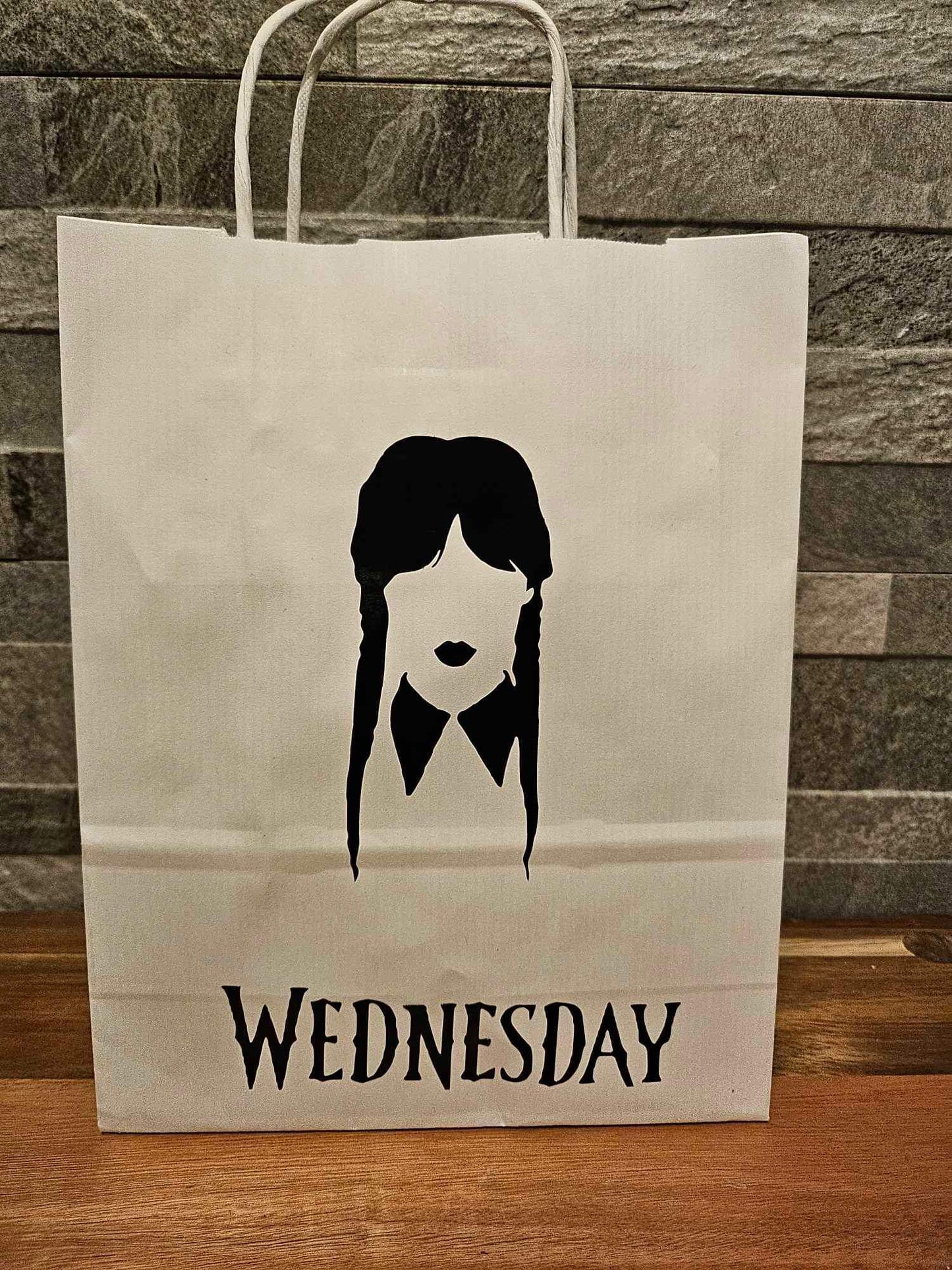 Wednesday Inspired Paper Party Bag