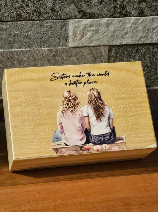 Wooden Sister Keepsake Gift Box