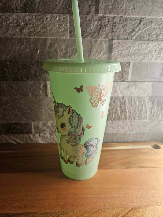 Unicorn Themed Cold Cup