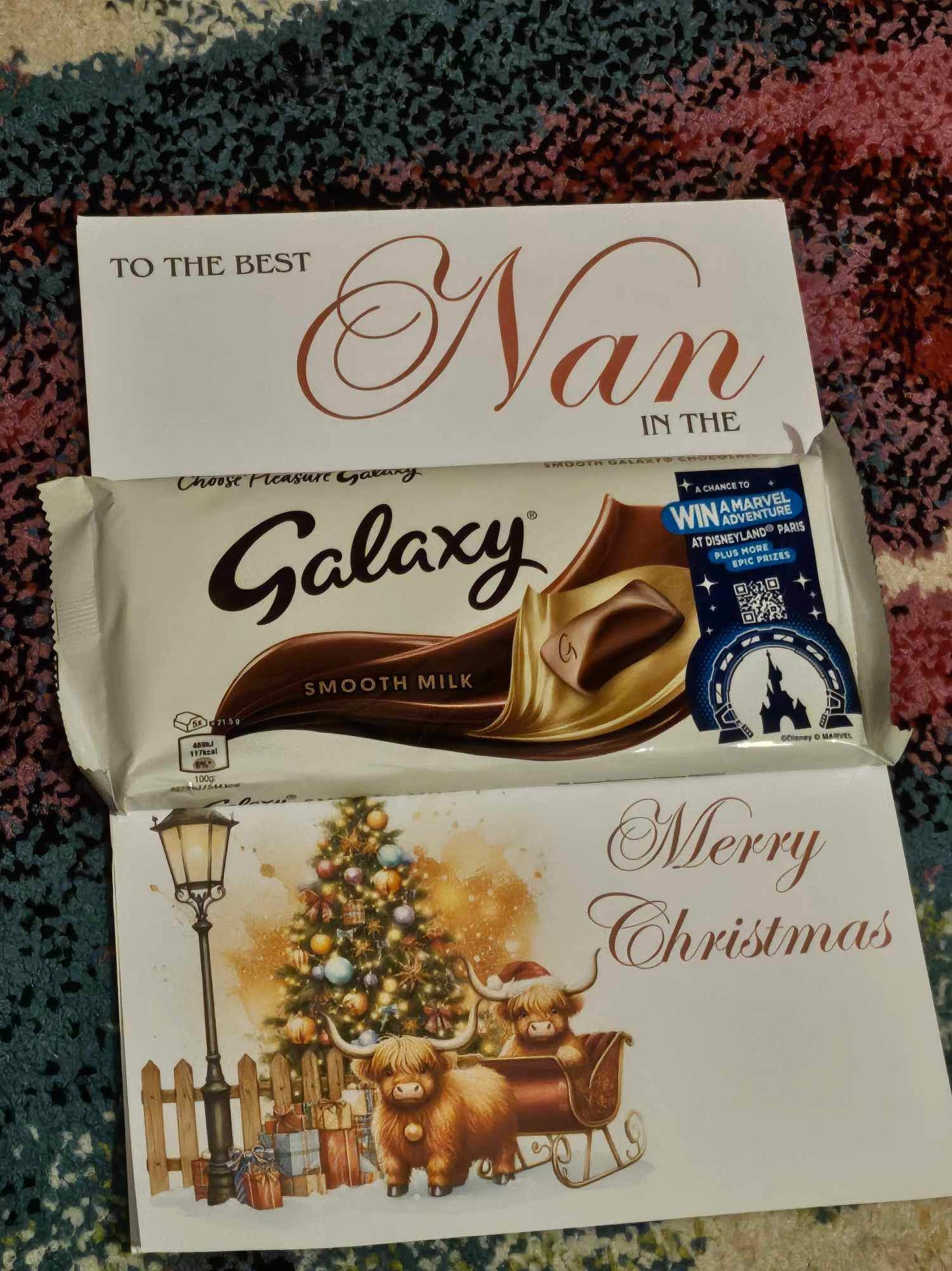 Galaxy Chocolate Christmas A4 Board