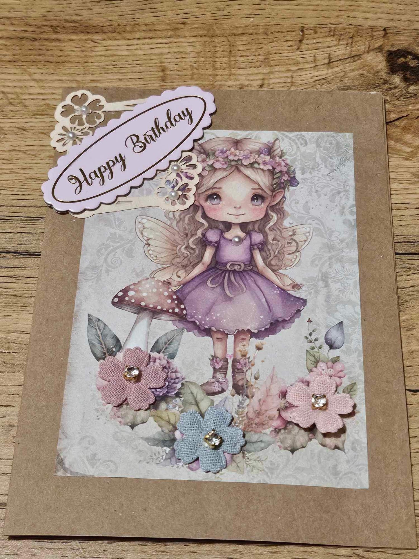 Vintage Happy Birthday Mystical Fairies Cards