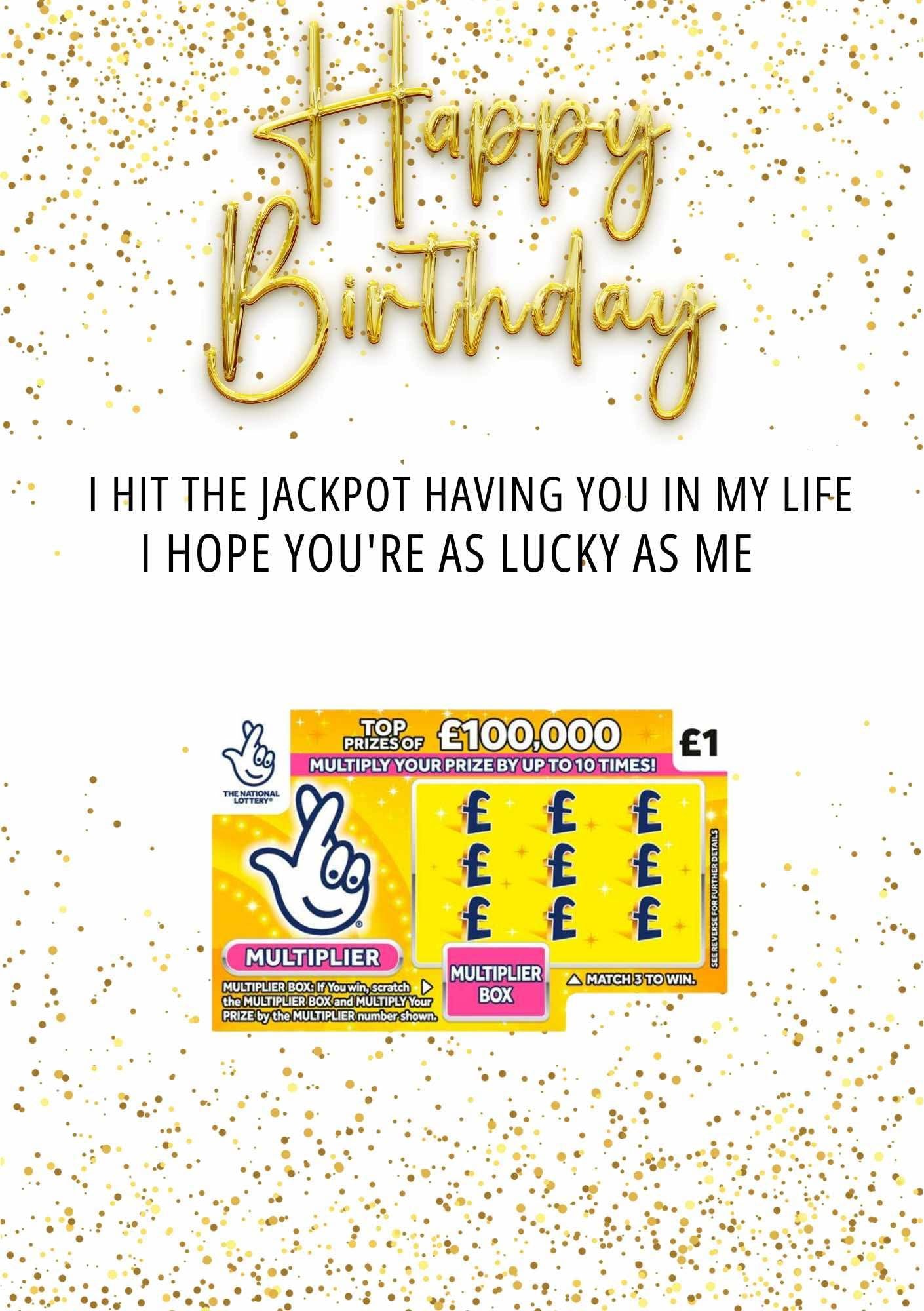 Birthday Scratch-card Gift Holder