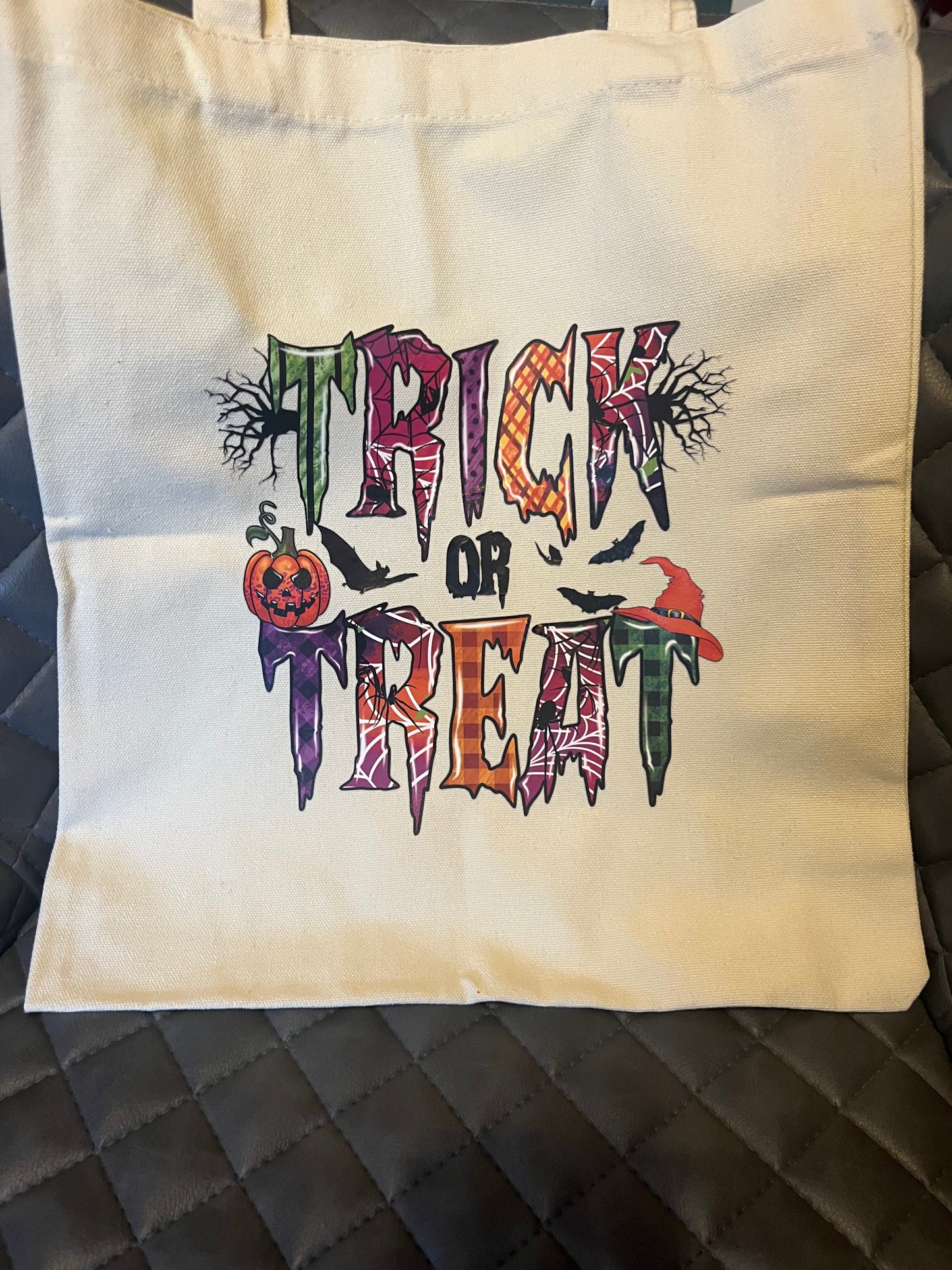 Trick Or Treat Cotton Tote Bag