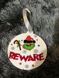 Grinch Inspired Hanging Decoration