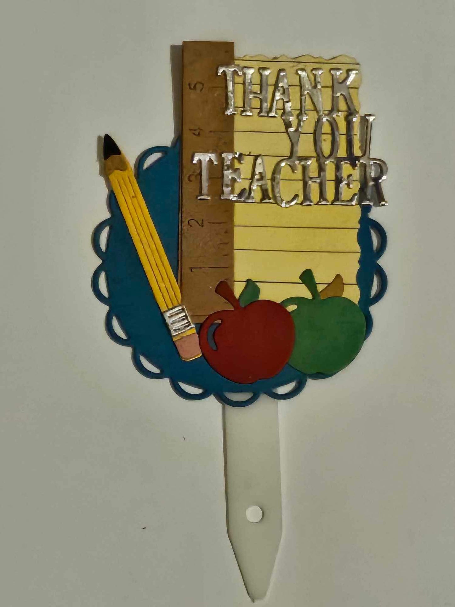 Thank you Teacher Cupcake Topper