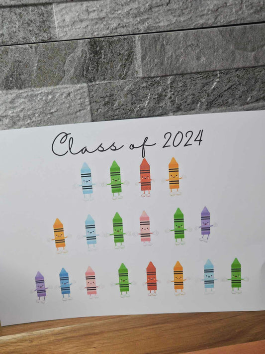 Personalised Class of 2024 Print