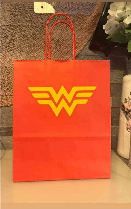 Wonder Woman Inspired Paper Party Bag