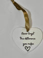 Ceramic Hanging Heart Decoration