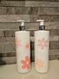 Boho Flowers Set Of 2 Pump Bottles