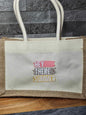 Summer Themed Hessian Canvas Bag