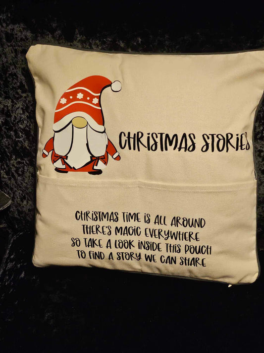 Personalised Christmas Book Holder Cushion