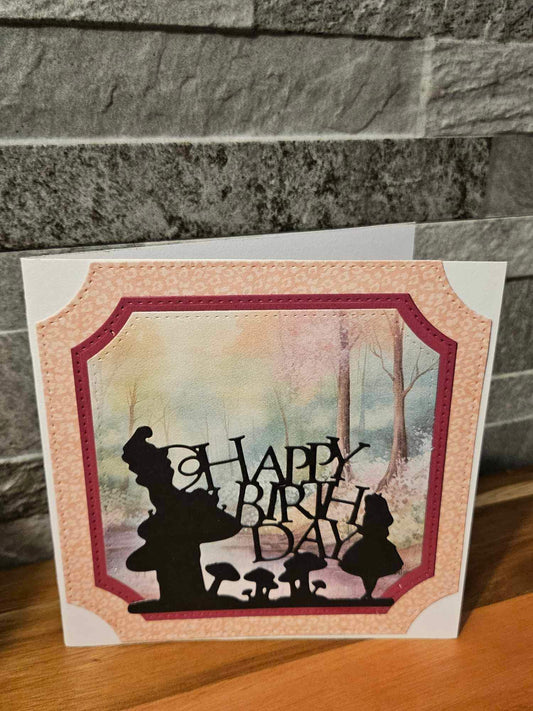 Alice Inspired Birthday Card