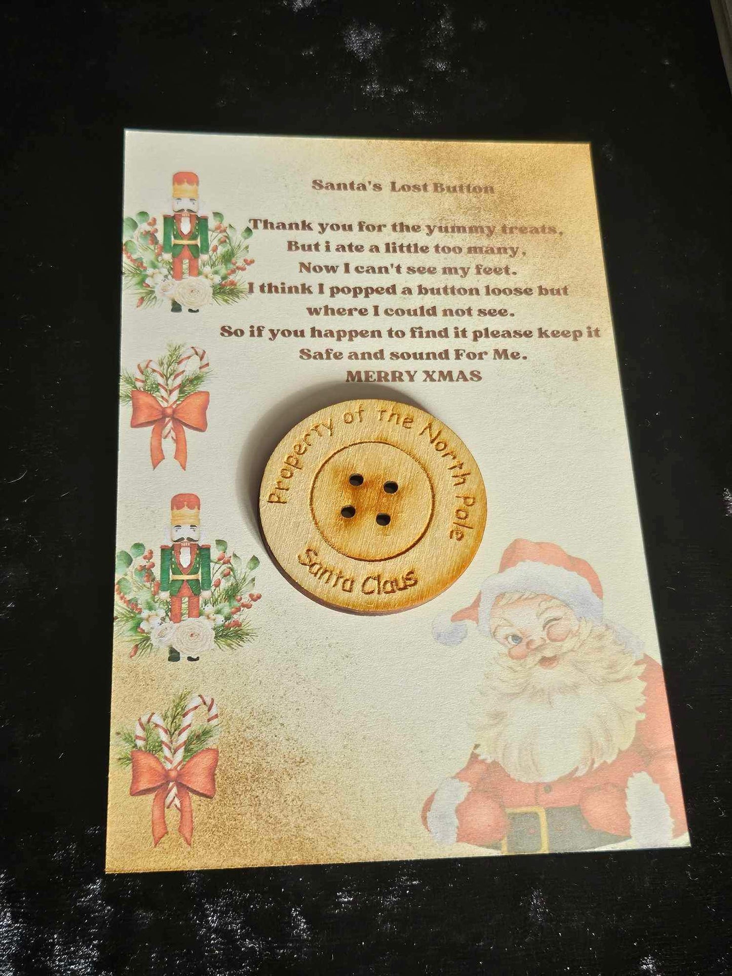 Santas Lost Button Christmas Eve Box Filler