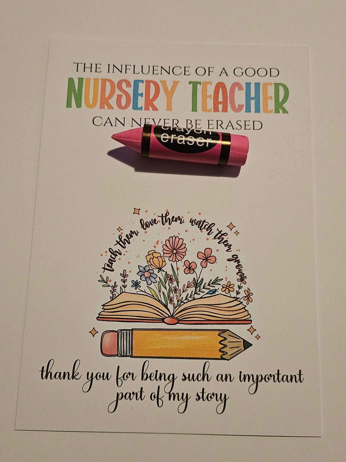 Teacher Eraser Thank you Gifts