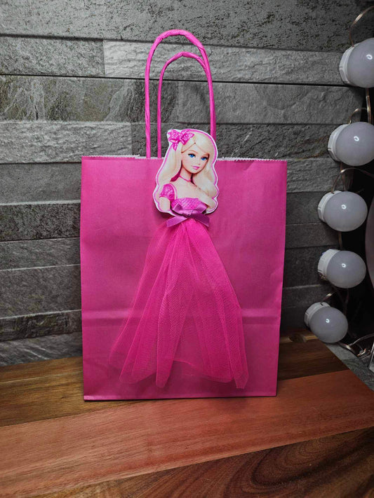 Barbie Inspired Hot Pink Paper Party Bag