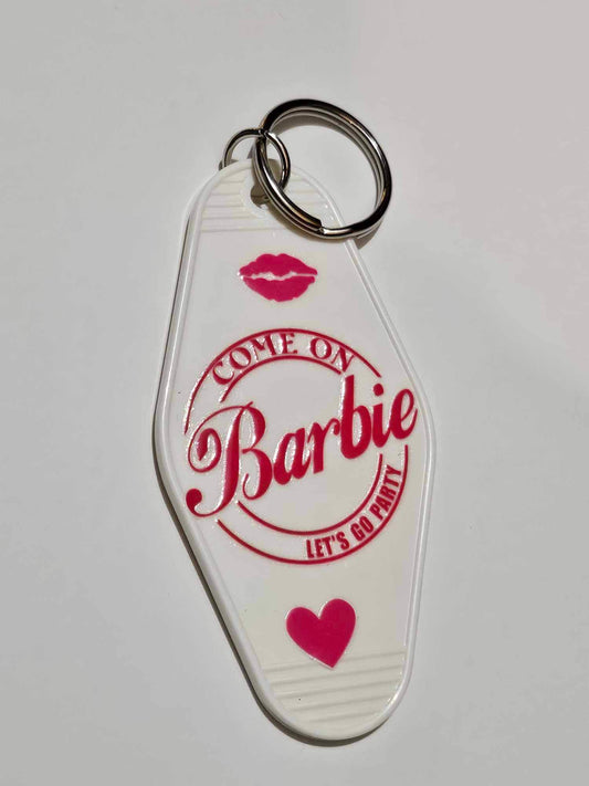 Barbie Inspired Motel Style Keyring