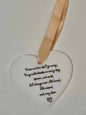 Ceramic Hanging Heart Decoration